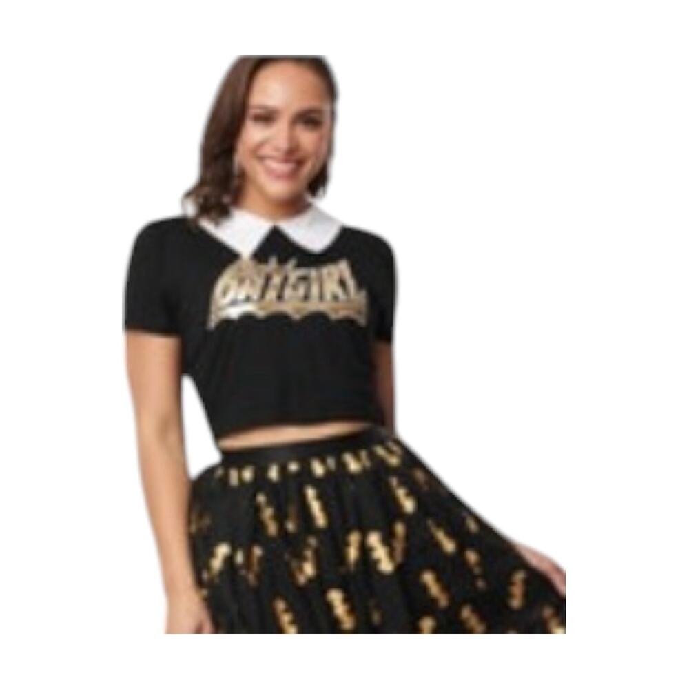 DC Comics X Unique Vintage Batgirl Logo Tulle Hilty Skirt Rare Sz M #0195